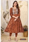 Jlf Aarna V1 Embroidery Rayon Anarkali Long Kurtis Catalog
